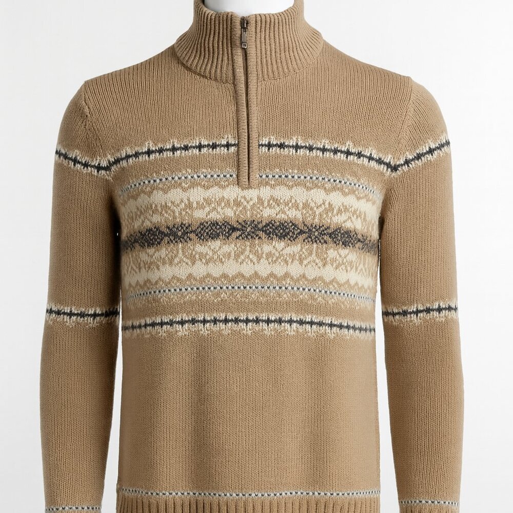 🧥 Croft & Barrow Fair Isle Turtleneck Sweater – Size Small